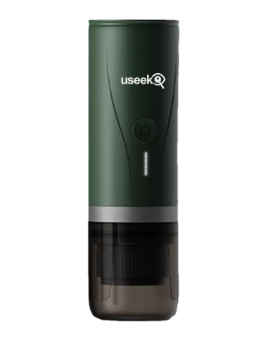 USEEK Macchina Espresso Portatile USB-C 20 bar, compatibile capsule NS e caffè macinato, con borsa da viaggio